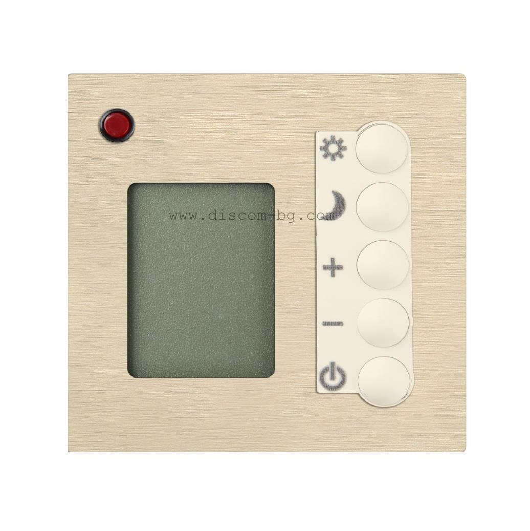 FD18004BB Мултифункционален термостат SoHo, месинг, цвят Brushed Brass+ White, Fede_small