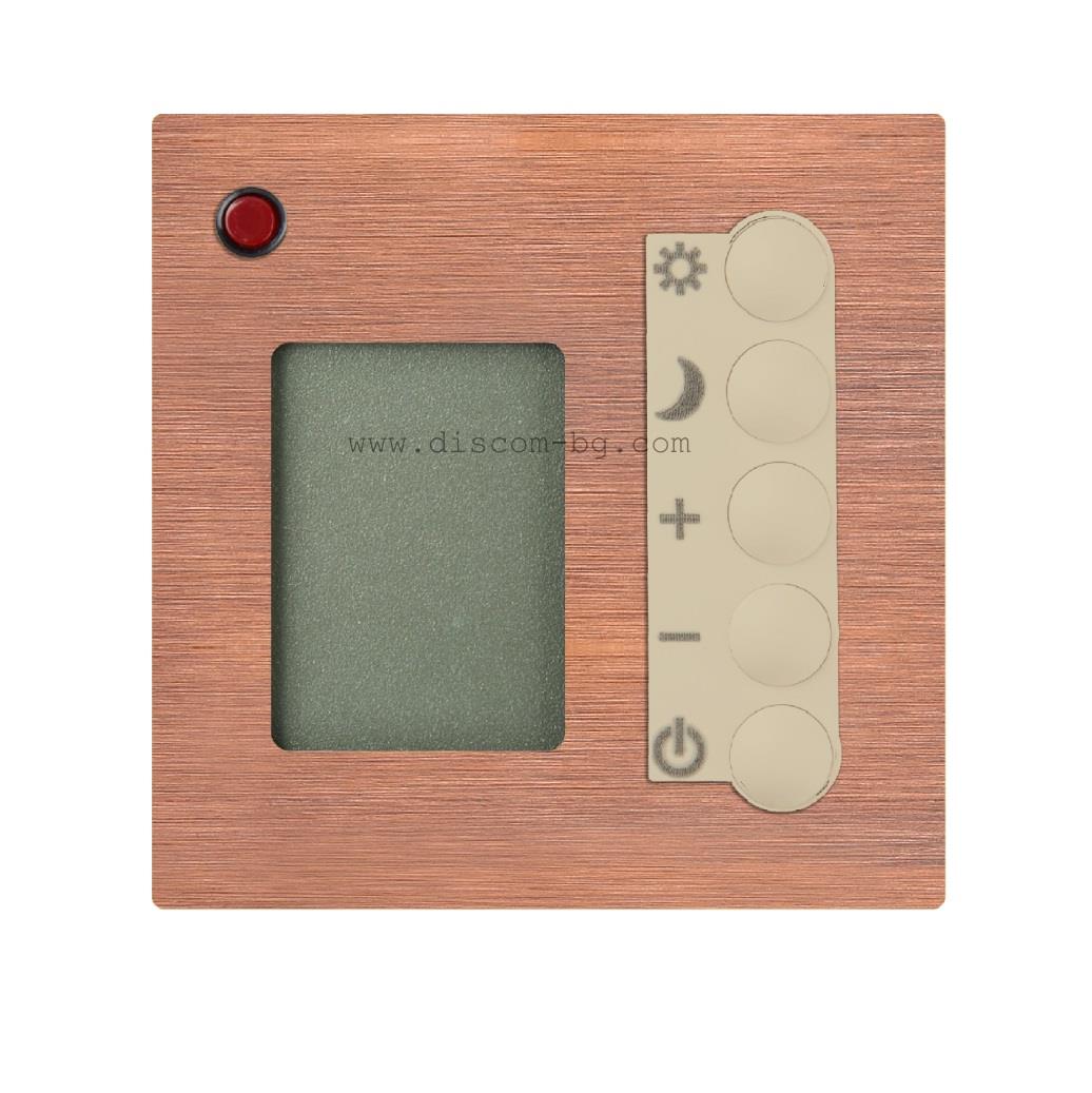 FD18004BC-A Мултифункционален термостат SoHo, месинг, цвят Brushed Copper + Beige, Fede_small