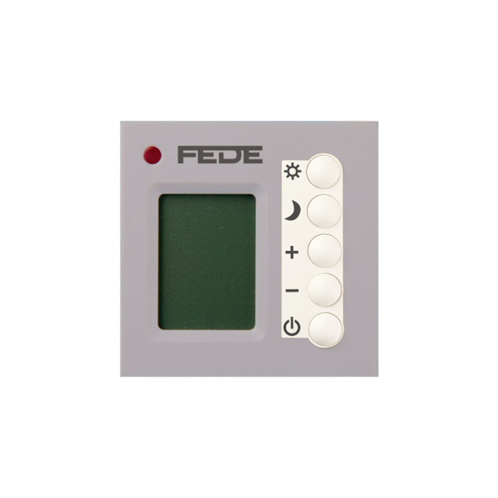 FD18004CB Мултифункционален термостат, месинг, цвят White + Bright Chrome, Fede