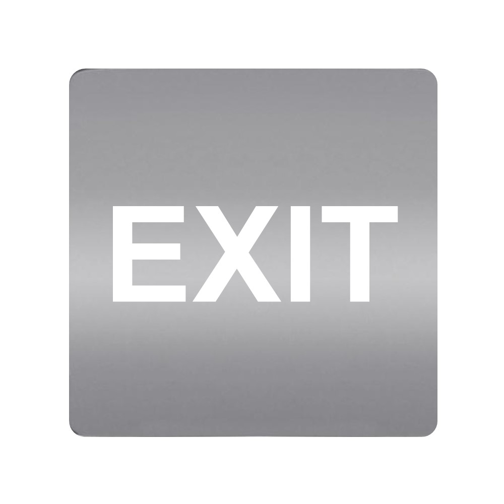 FD28609-A Етикет EXIT за димер с LED индикатор, цвят Aluminium, Fede_small