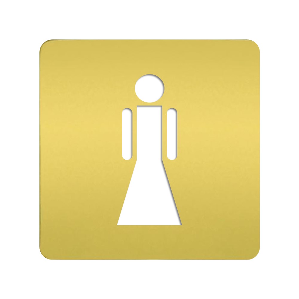 FD28621-G Етикет Woman за димер с LED индикатор, цвят Gold, Fede_small