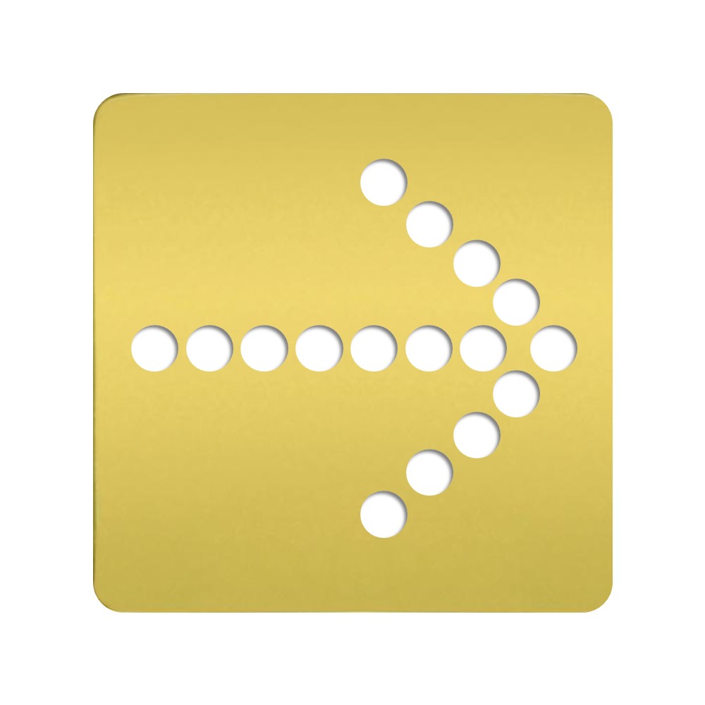 FD28622-G Етикет Arrow за димер с LED индикатор, цвят Gold, Fede_small