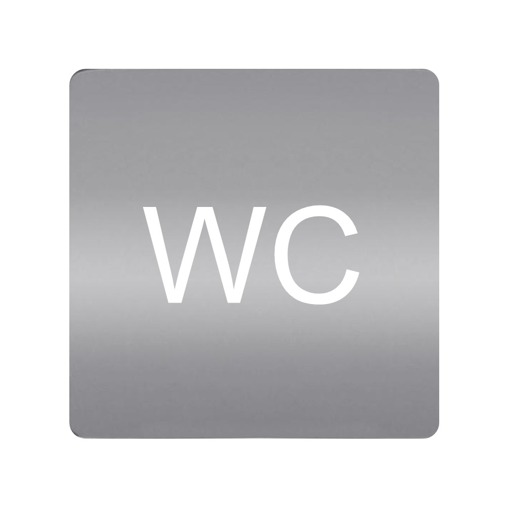FD28623-A Етикет WC за димер с LED индикатор, цвят Aluminium, Fede_small