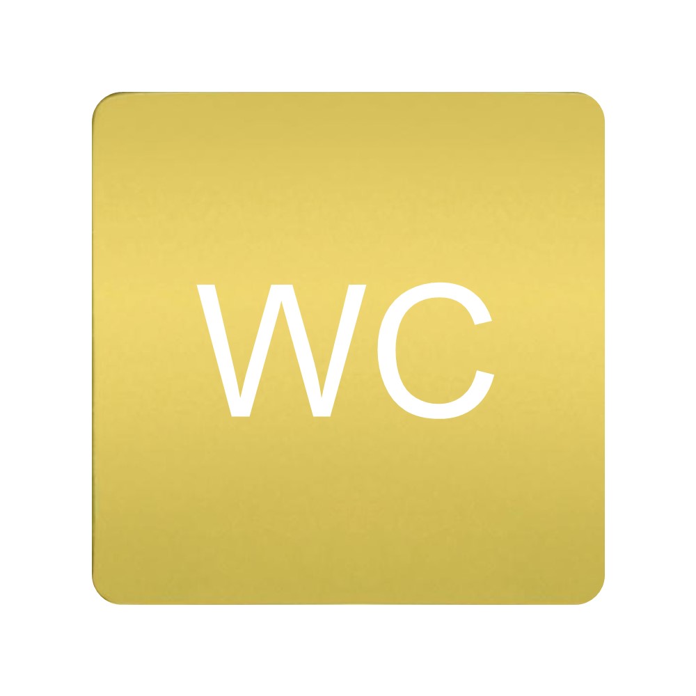 FD28623-G Етикет WC за димер с LED индикатор, цвят Gold, Fede_small