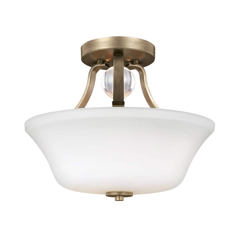 FE-EVINGTON-SF-SG - Light Semi-Flush – Sunset Gold - Плафониера, Elstead Lighting_small
