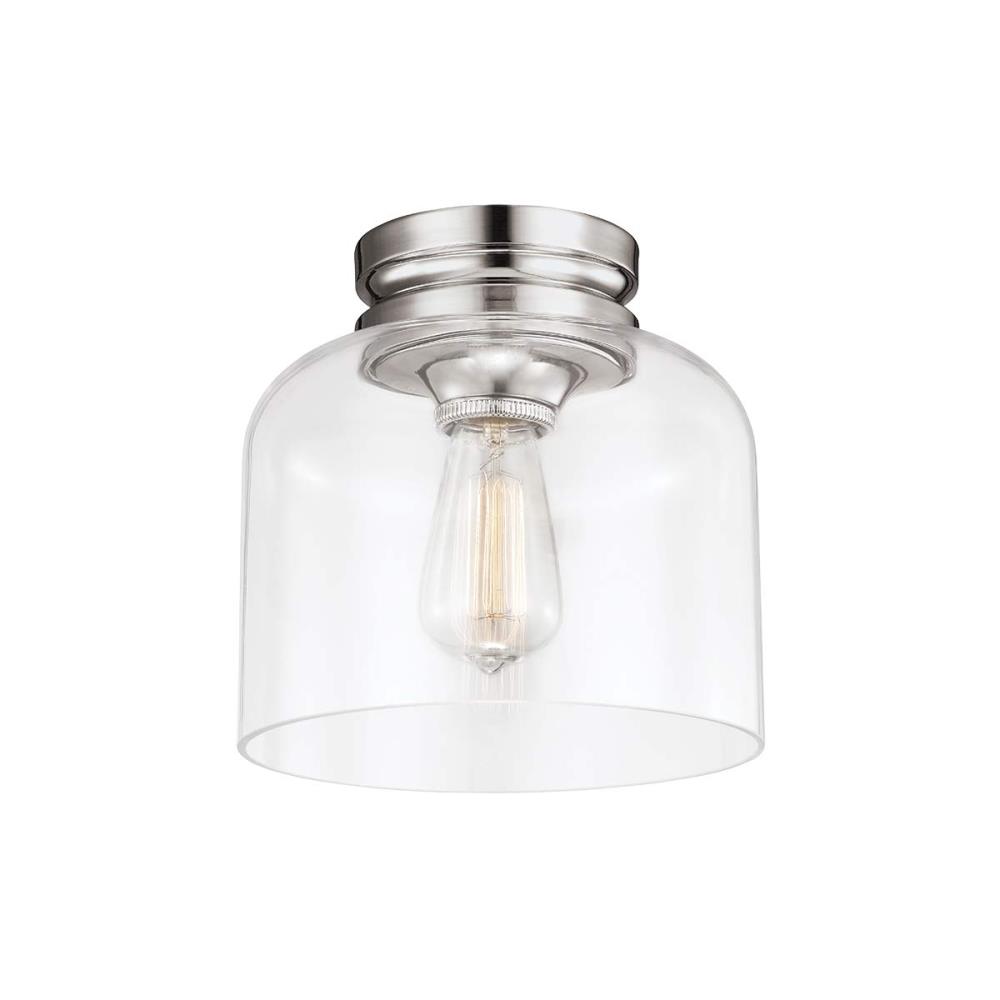 FE-HOUNSLOW-F-PN - Плафониера Vintage, 1x 60W, Polished Nickel, Elstead Lighting_small
