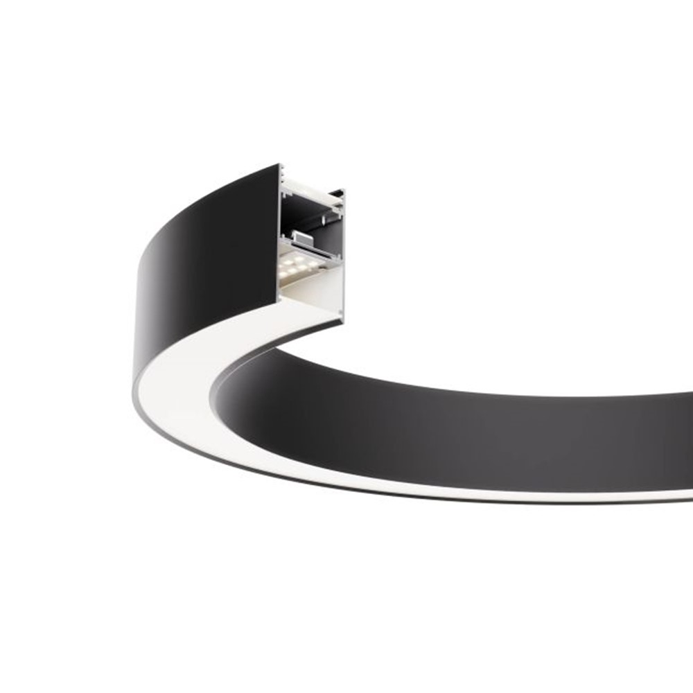 FEM50NW120 SBK Извит осветител XFREE M 1067мм 33/11W 220-240V 4000K, sand black, Arelux_small