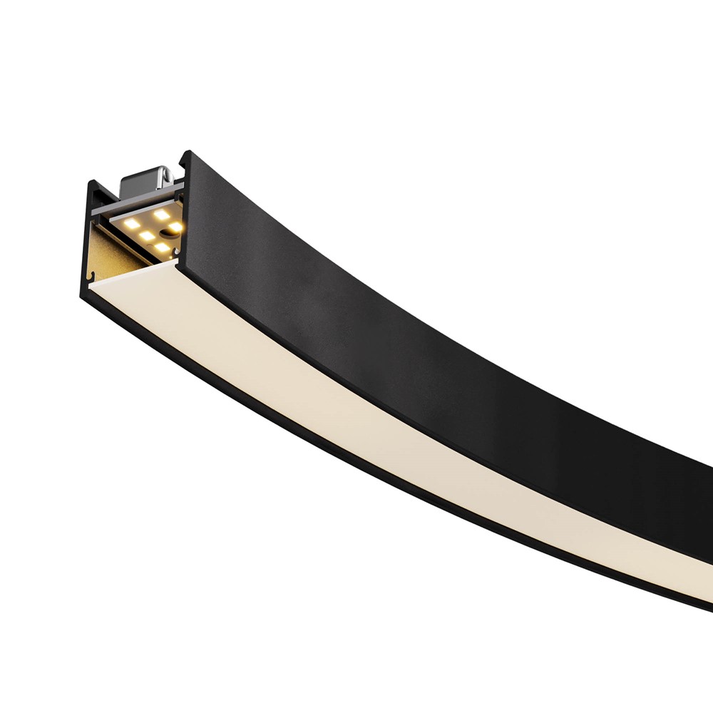 FES50WW60 SBK Извит осветител XFREE S 524мм 12W 48V DC 3000K sand black, Arelux