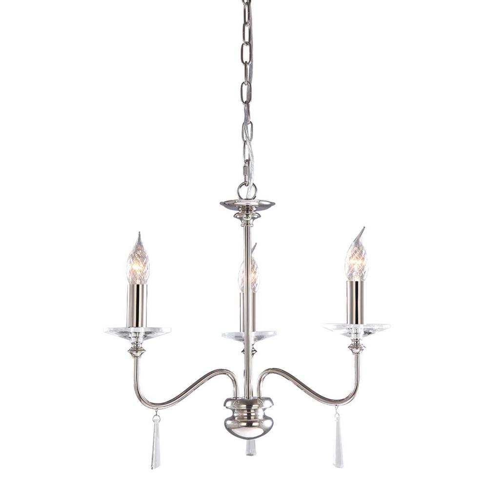 FP3-POL-NICKEL - Light Chandelier – Polished Nickel - Полилей, Elstead Lighting_small