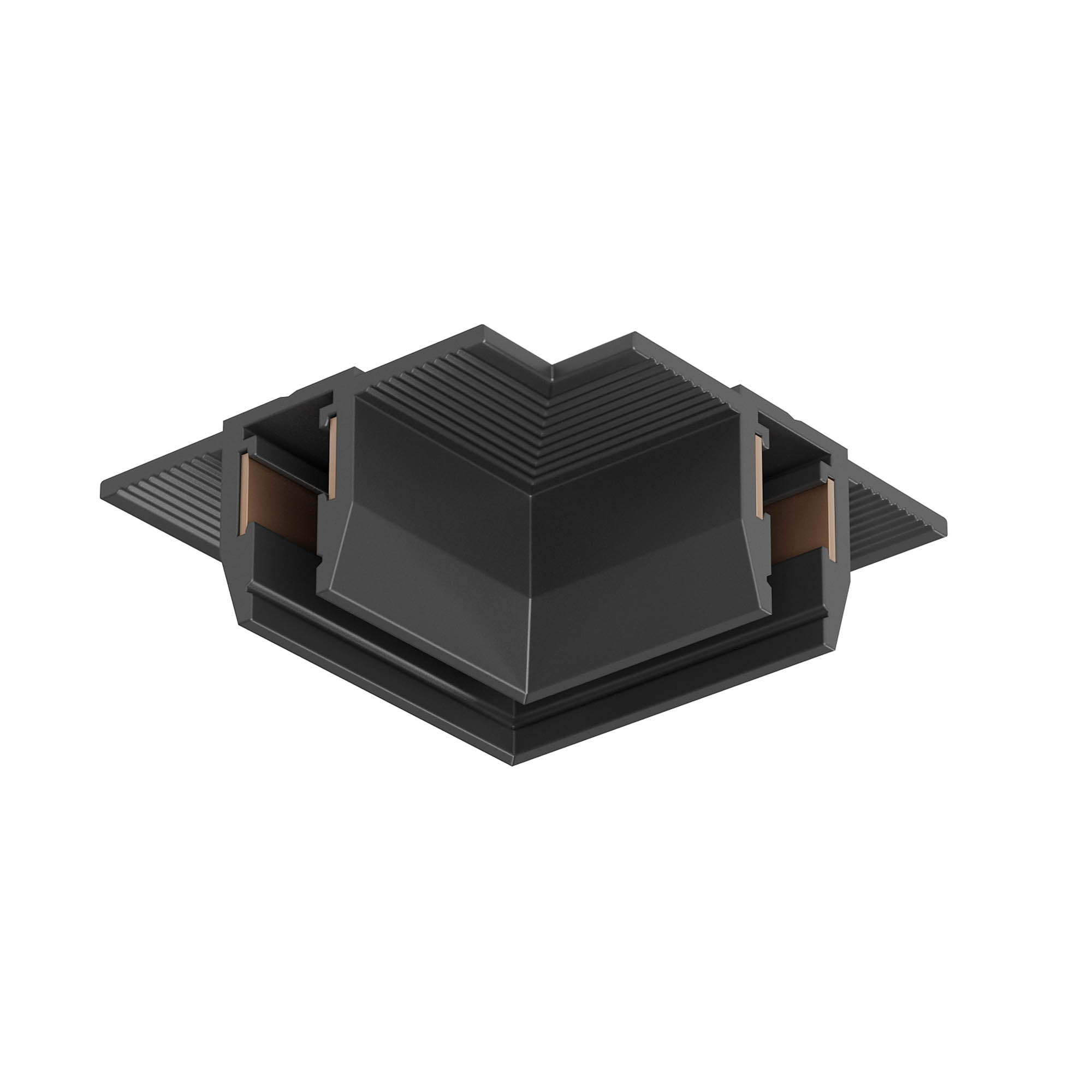 FVR01C90 MBK Свързващ L-елемент XFIVE, trimless монтаж, 48V DC, IP40, black, Arelux_small