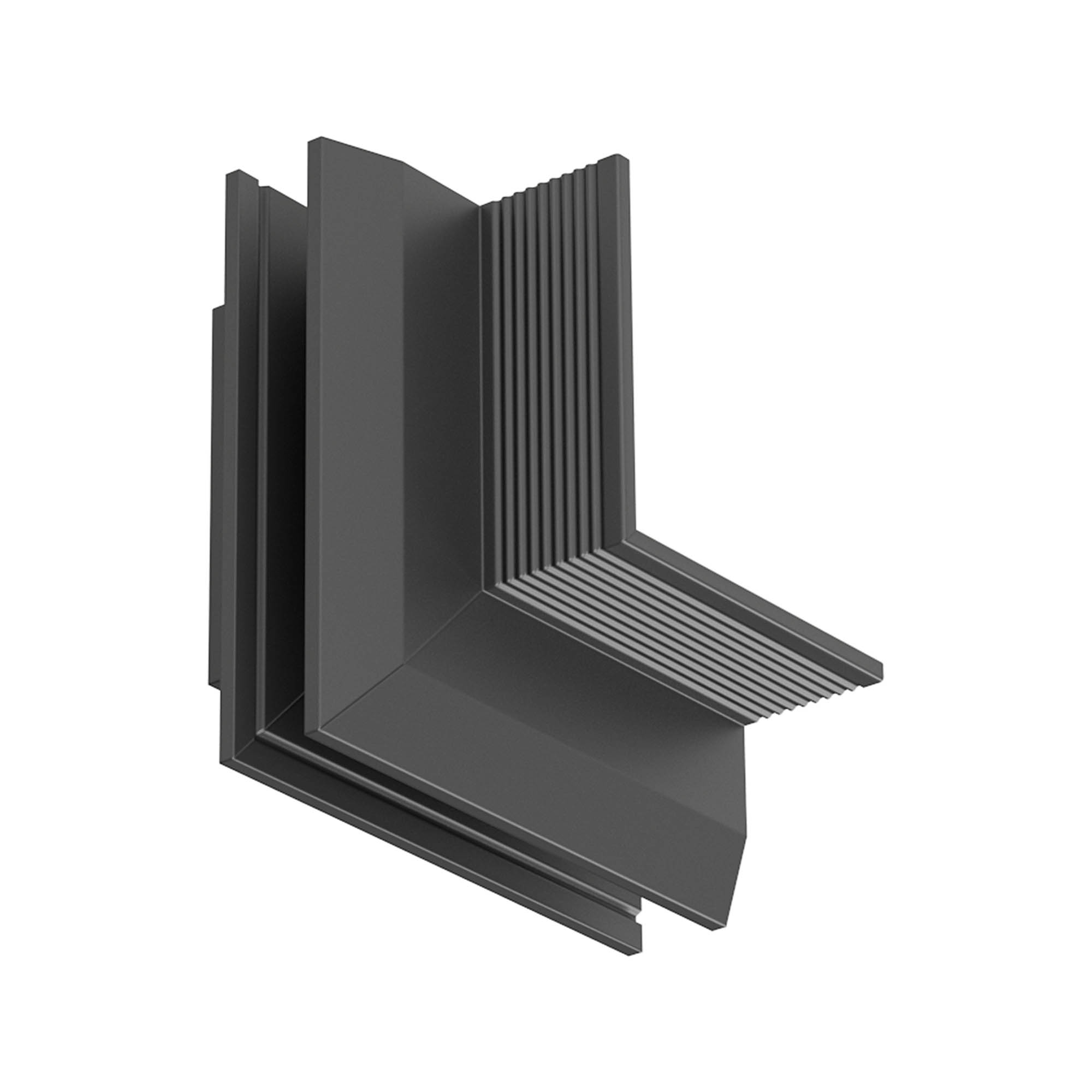 FVR01EAC MBK Свързващ ъглов модул XFIVE, външен, trimless монтаж, black, Arelux_small
