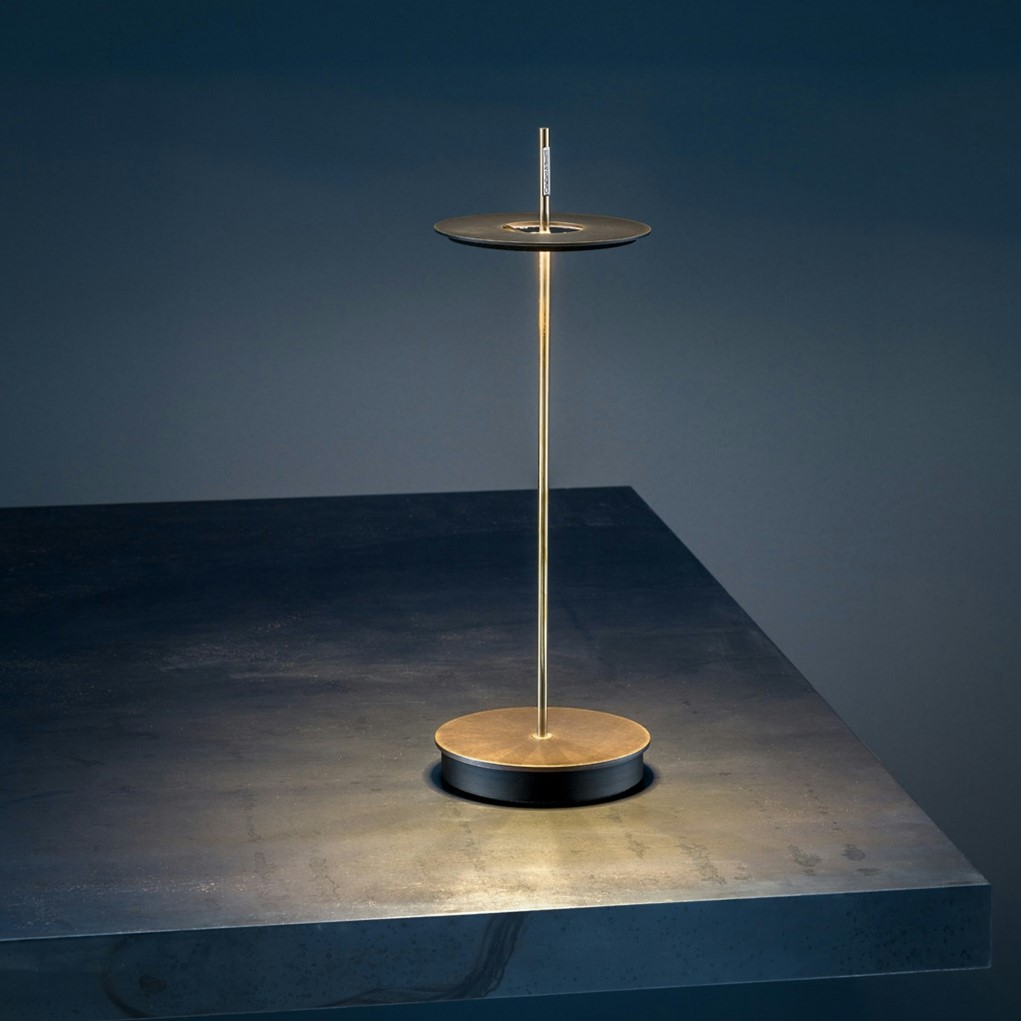 GBBR Настолна лампа Giulietta BE, на батерии, vintage brass, Catellani&Smith