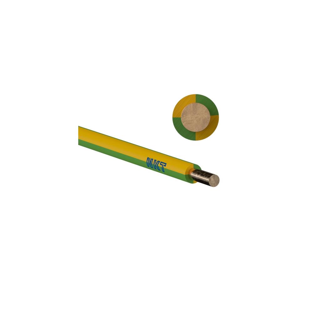 H07V-U 450/750V  1,50 mm² - жълто/зелен NKT_small