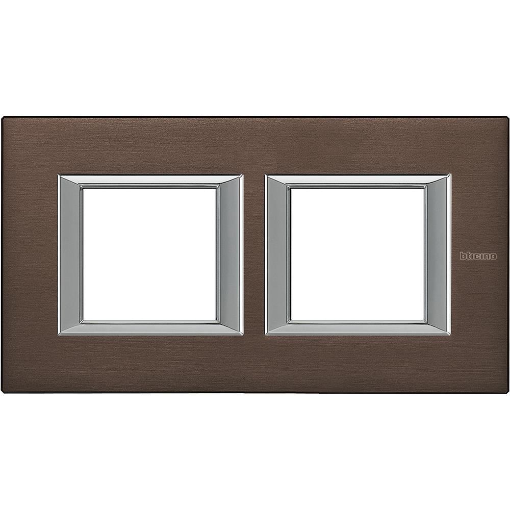 HA4802M2HBR Рамка 2x2M Axolute Rectangular bronze Bticino