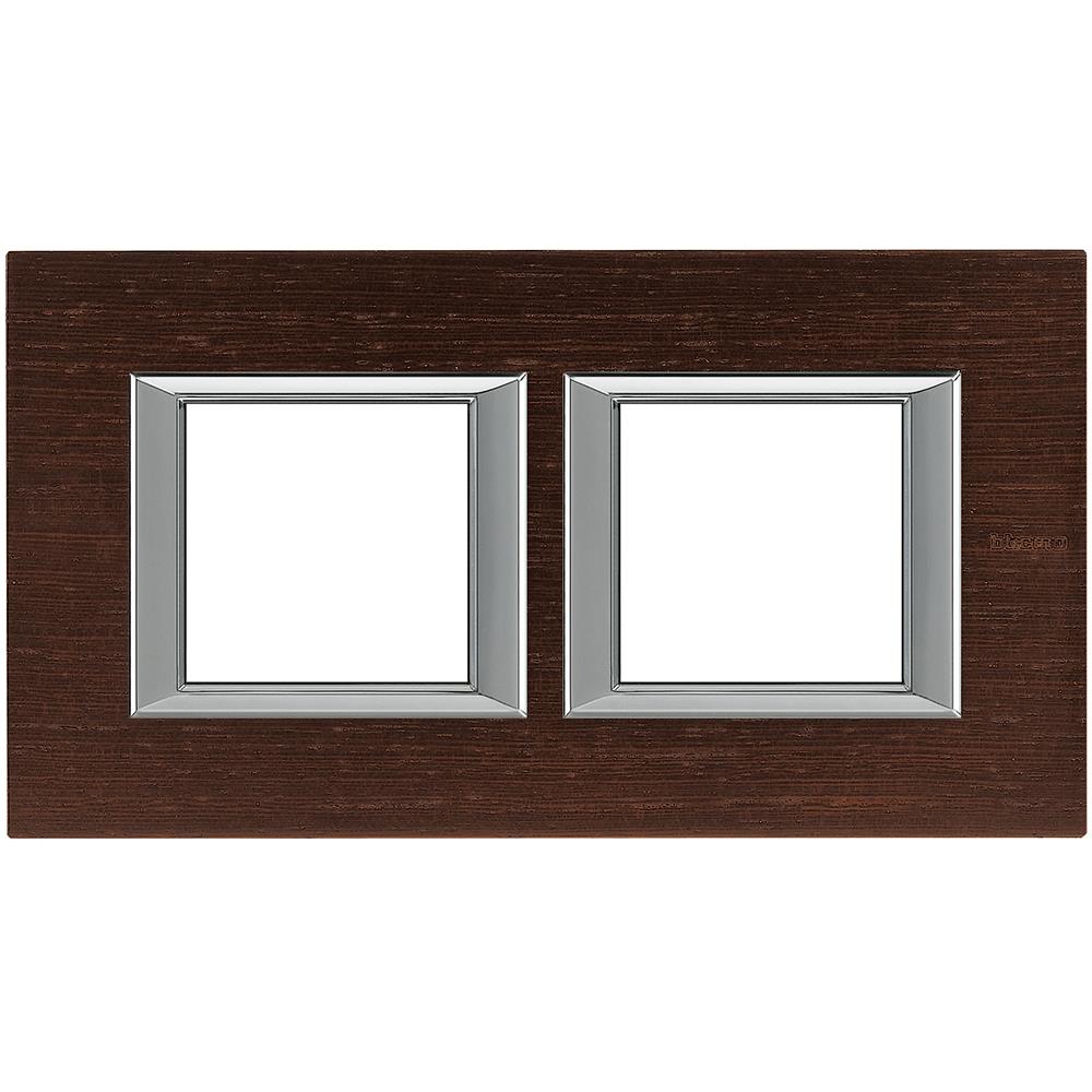 HA4802M2HLWE Рамка 2x2M 71mm Axolute Rectangular Wenge Bticino