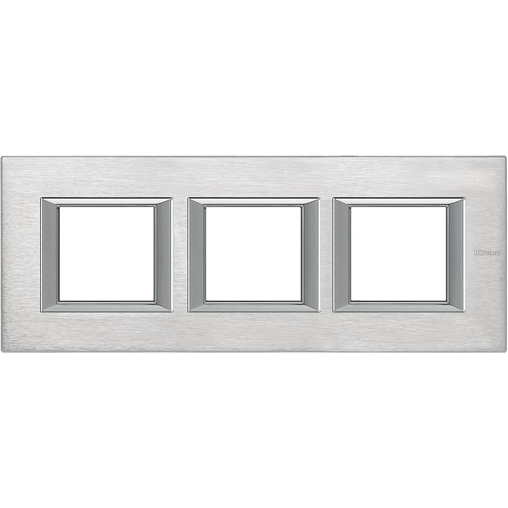 HA4802M3HCR Рамка 3x2M 71mm Axolute Rectangular chrome Bticino