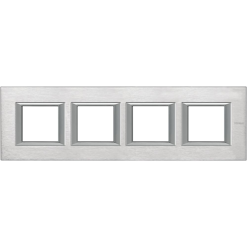 HA4802M4HCR Рамка 4x2M 71mm Axolute Rectangular chrome Bticino