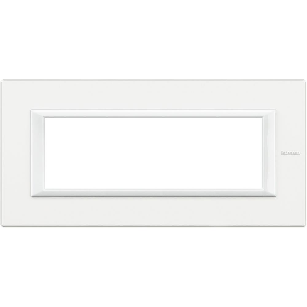 HA4806HD Рамка 6M Axolute Rectangular white monochrome Bticino