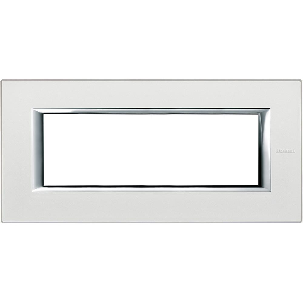 HA4806SAN Рамка 6M Axolute Rectangular silver Bticino