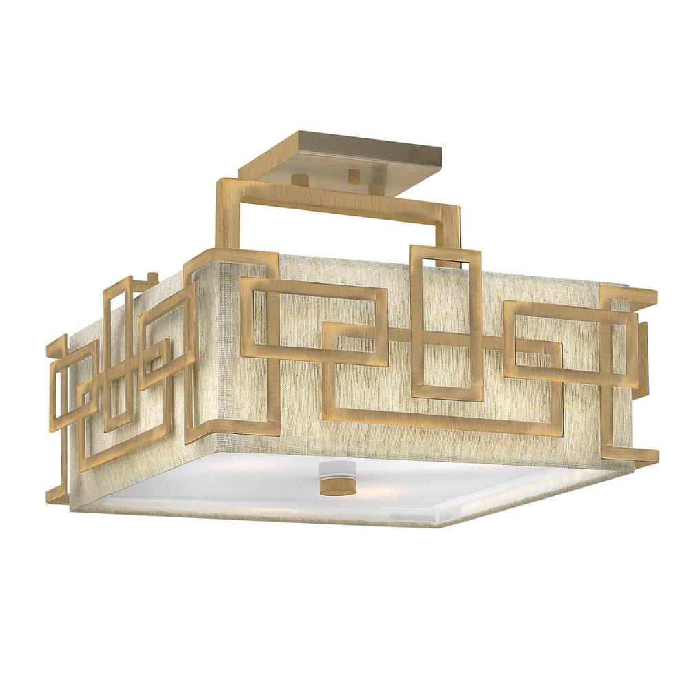 HK-LANZA-SF-BR Плафониера Lanza, H267mm 3x100W E27, Brushed Bronze, Elstead Lighting_small