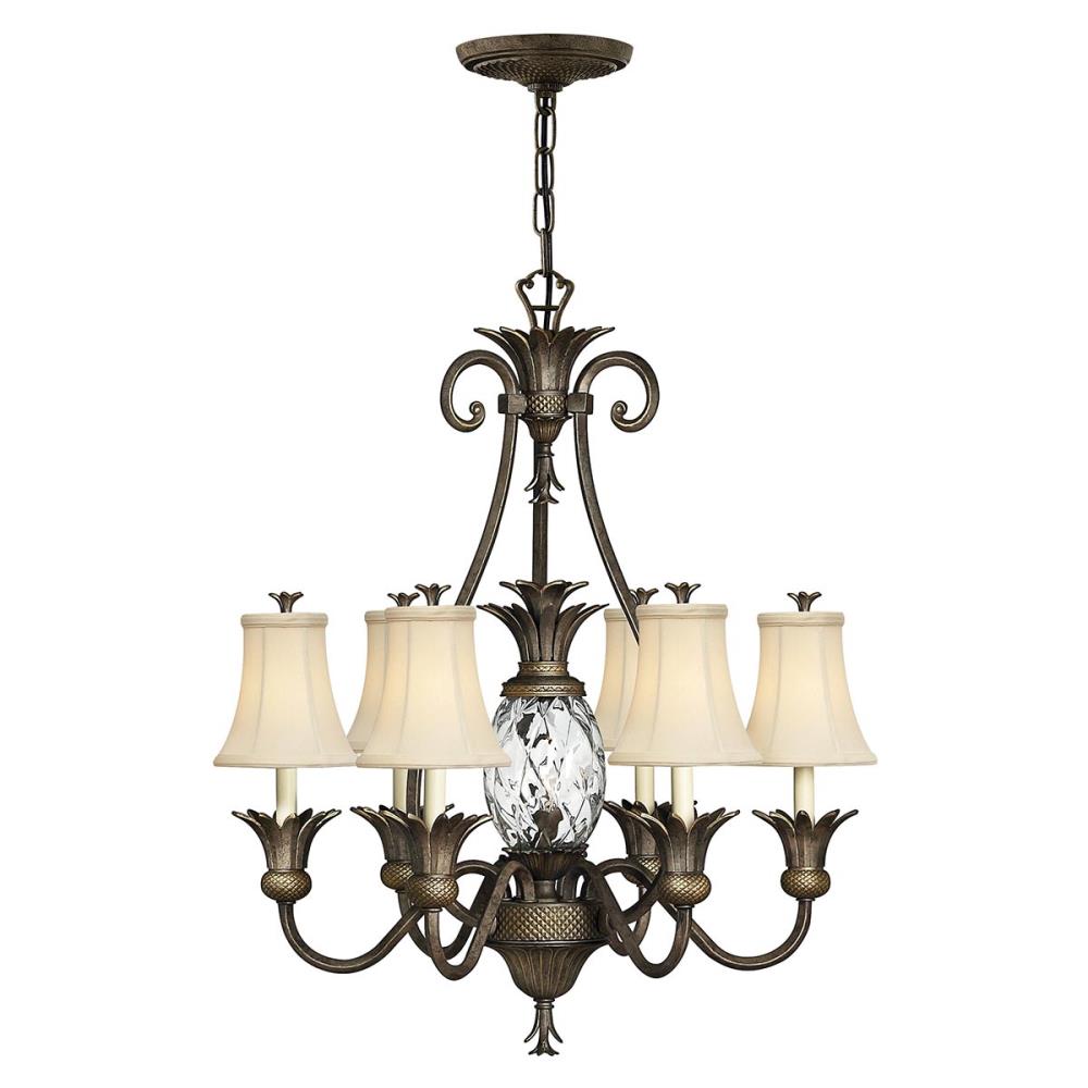 HK-PLANT7-PZ - Light Chandelier – Pearl Bronze - Полилей, Elstead Lighting_small