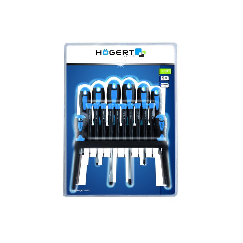 HT1S098 Комплект отвертки 18 бр, Högert_small