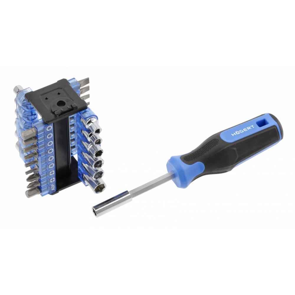 HT1S100 Комплект накрайници и отвертка от 34 части Hogert_small