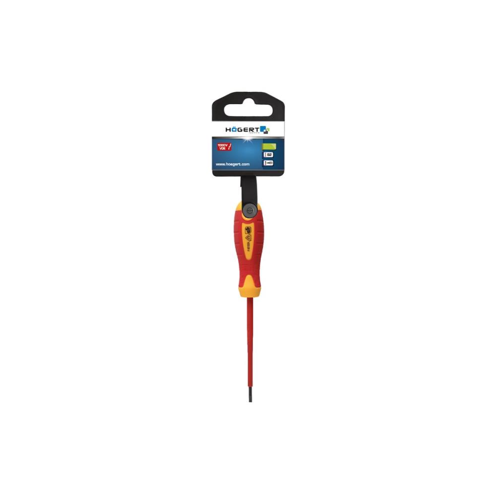 HT1S905 Изолирана плоска отвертка 5,5*125мм,1000V, Högert_small