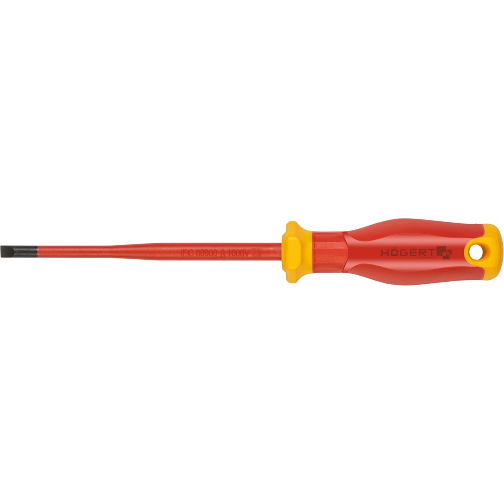 HT1S962-1 Изолирана права отвертка Slim, 5,5×125мм, 1000V, Hoegert_small