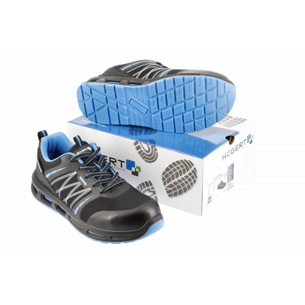 HT5K574-45 Защитни обувки 29,7 см. номер 45, WARNOW RIPSTOP S1PL SR FO, черни,  Högert_small