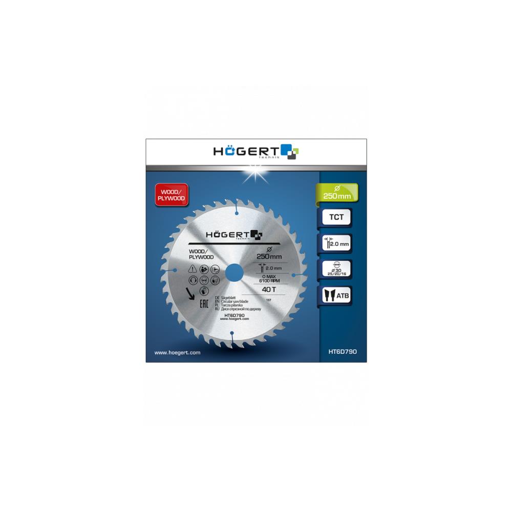 HT6D790 TCT нож за трион 250x40Tx30 Hogert_small