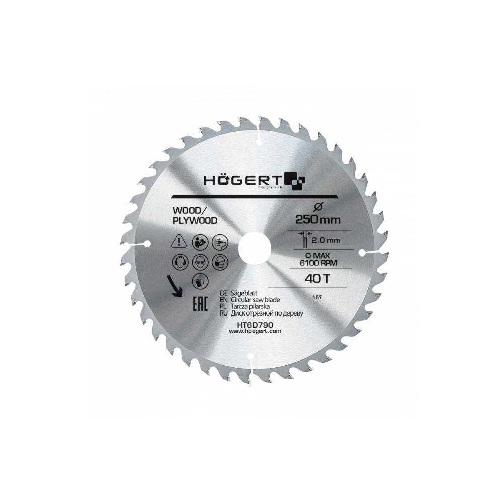 HT6D790 TCT нож за трион 250x40Tx30 Hogert