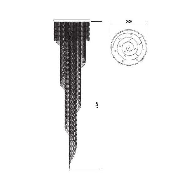 ICC P15 11 60 Окачване COCO SUSP 15X28W E14 GOLD, Incanti_small