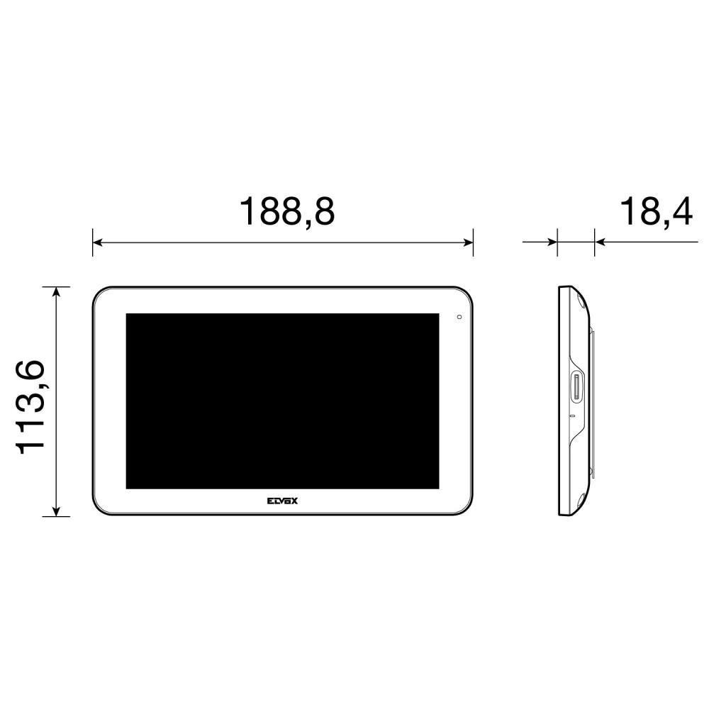 K40937 Допълнителен 7’’ hands-free touch-screen LCD монитор за видеодомофонен комплект Vimar_small