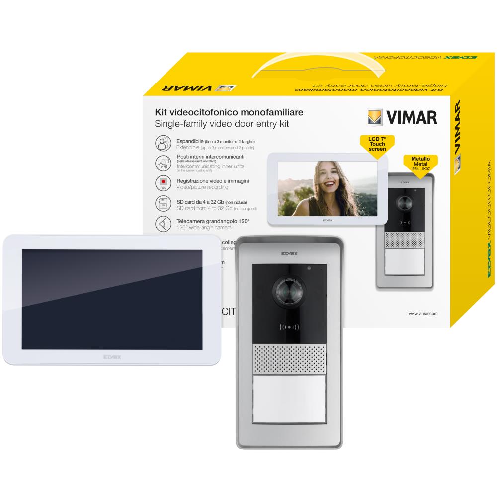 K42935 Еднофамилен комплект 7 инча TS RFID DIN Vimar_small
