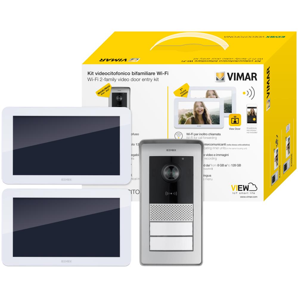K42956 7-инчов TS Wi-Fi видео комплект RFID2F DIN захранване Vimar_small