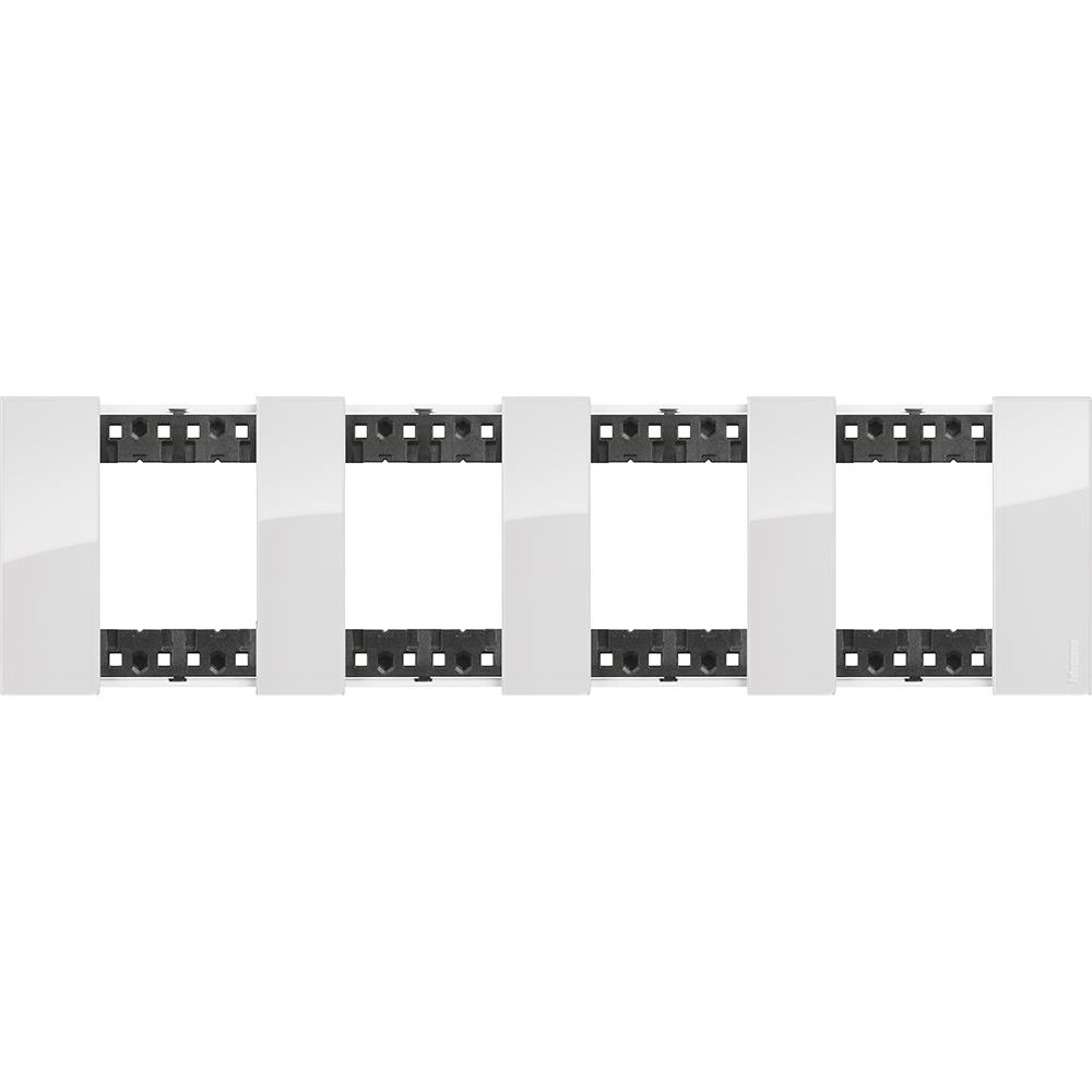 KA4802M4DW - Декоративна рамка, немски стандарт, лед 4M Bticino Living now