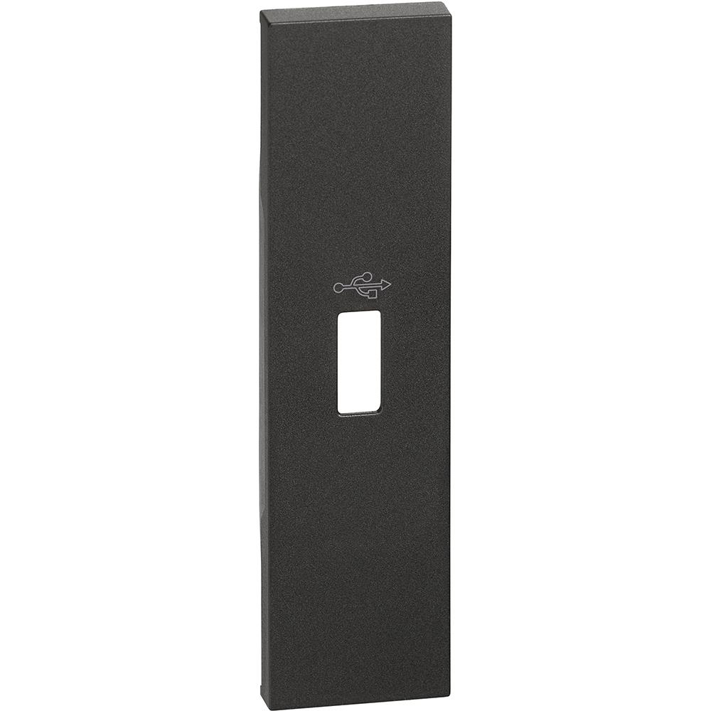 KG10P Лицев панел за USB конектор за K4285P, черен 1M Bticino Living now