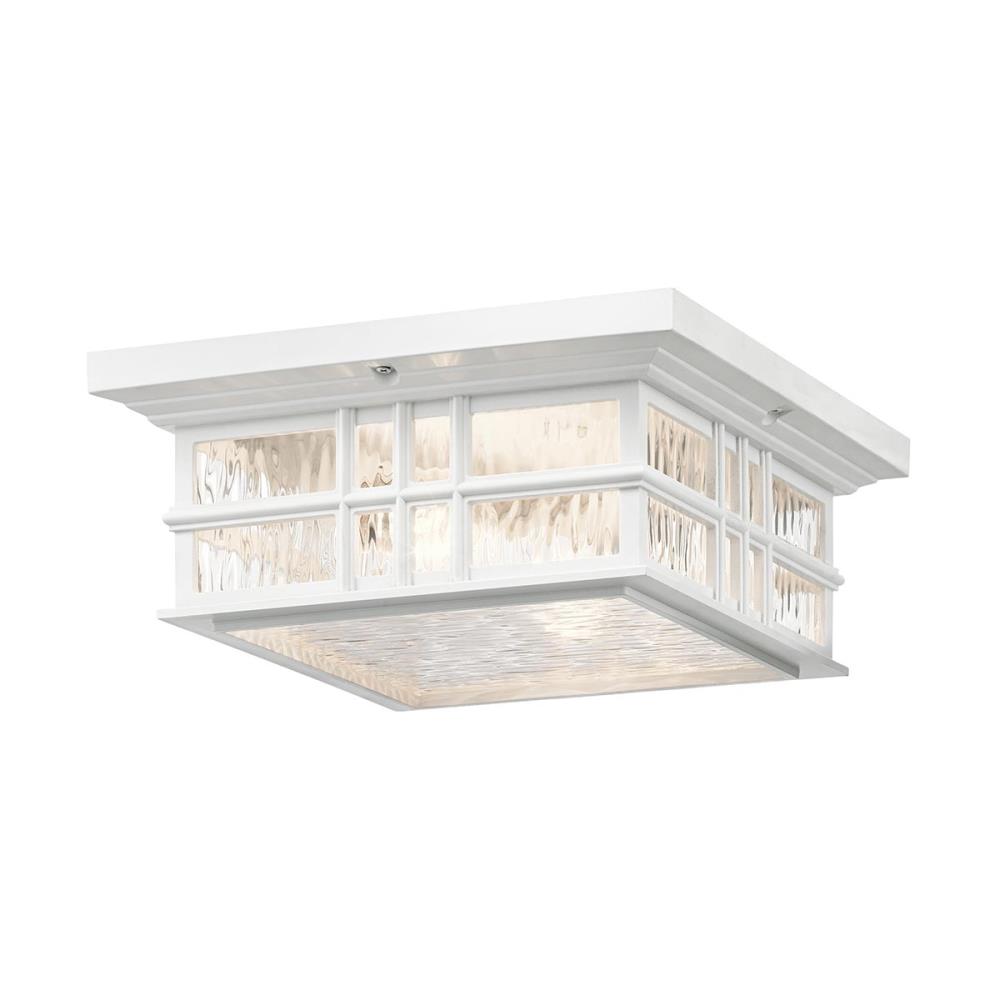 KL-BEACON-SQUARE-F-WHT - Light Flush Mount - Плафониера, Elstead Lighting_small