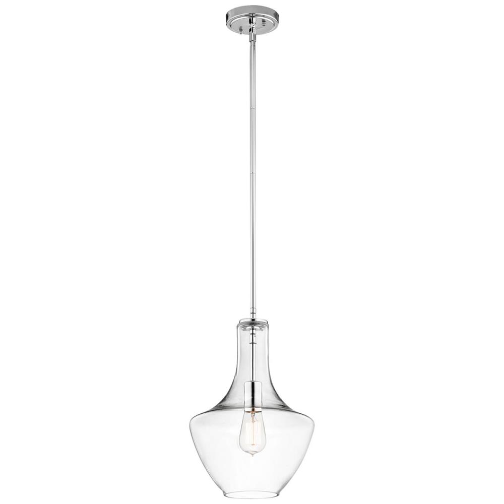 KL-EVERLY-P-S-CH - Light Small Pendant – Chrome - Осветително тяло, Elstead Lighting