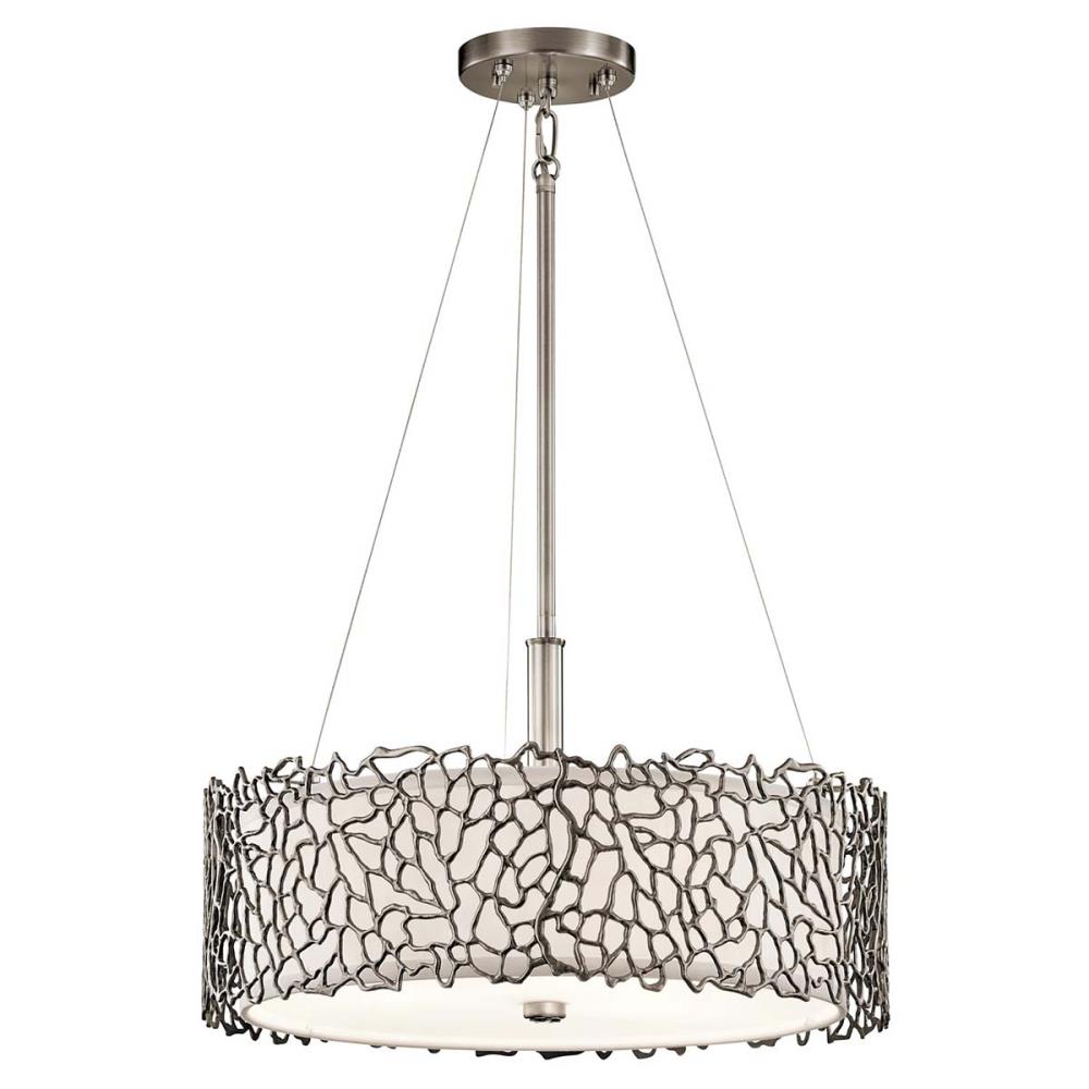 KL-SILVER-CORAL-P-A Полилей Silver Coral, Ø464mm 3x100W E27, Classic Pewter, Elstead Lighting_small