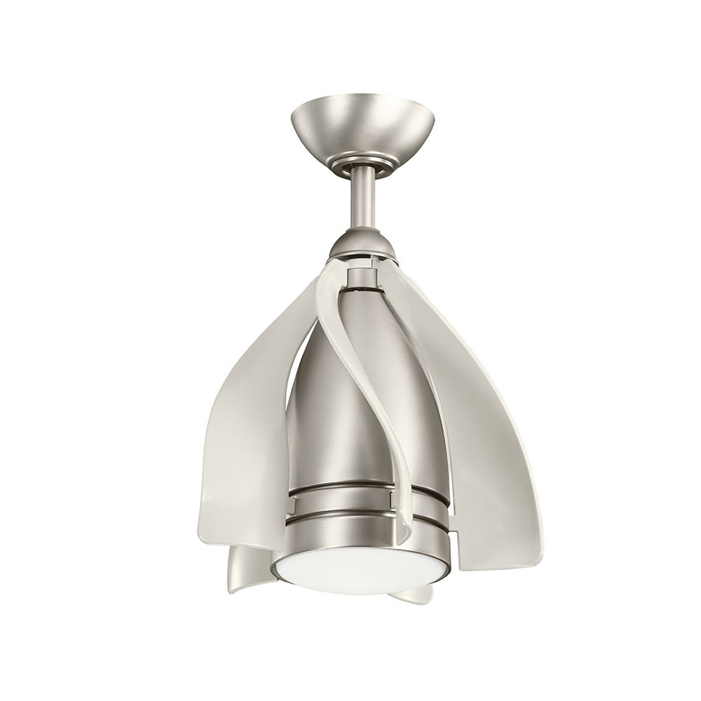 KLF-TERNA-15-BN LED Осветител с ентилатор Terna, 38 см, 1x10W, Brushed Nickel, Elstead Lighting_small