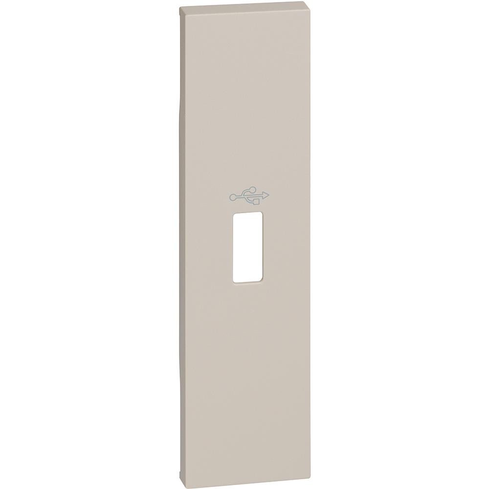 KM10P - Лицев панел за USB конектор за K4285P, пясък 1M Bticino Living now_small