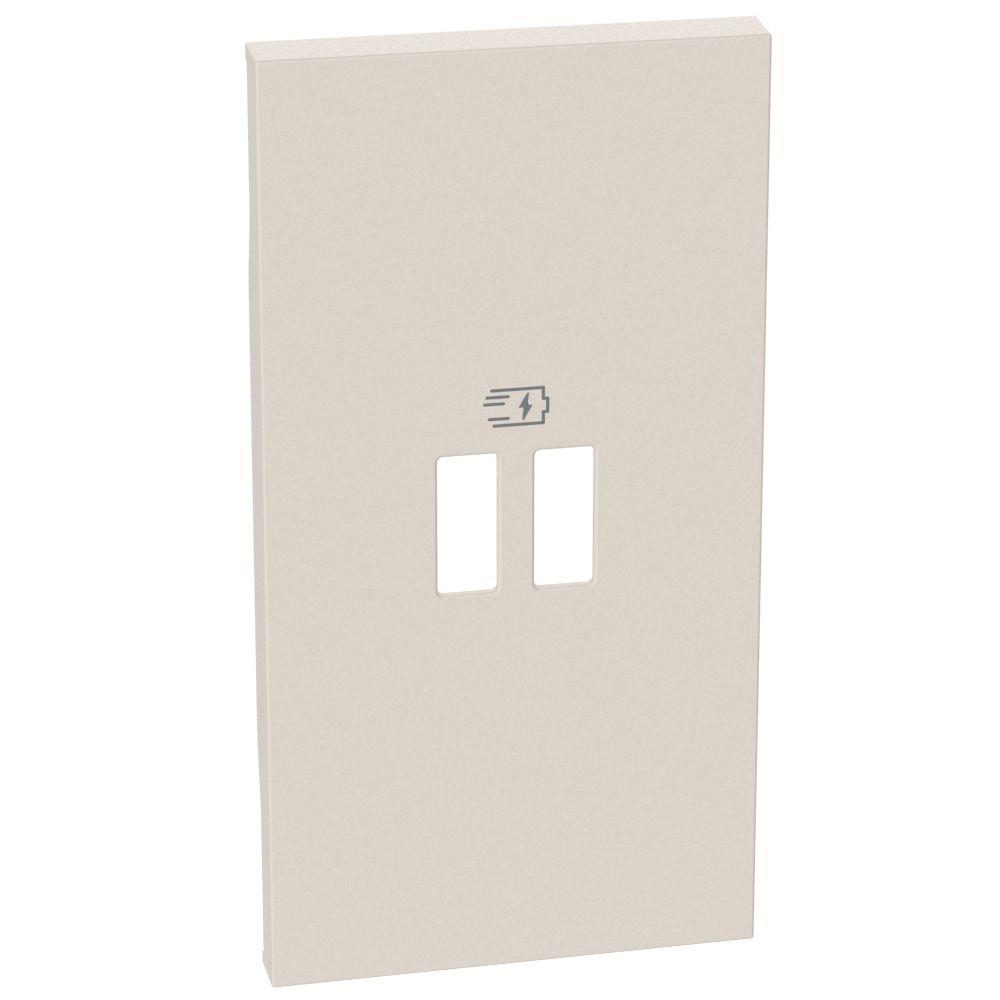 KM12PD - Лицев панел за  USB зарядни крем 2М за K4293CC, K4294C Bticino Living now