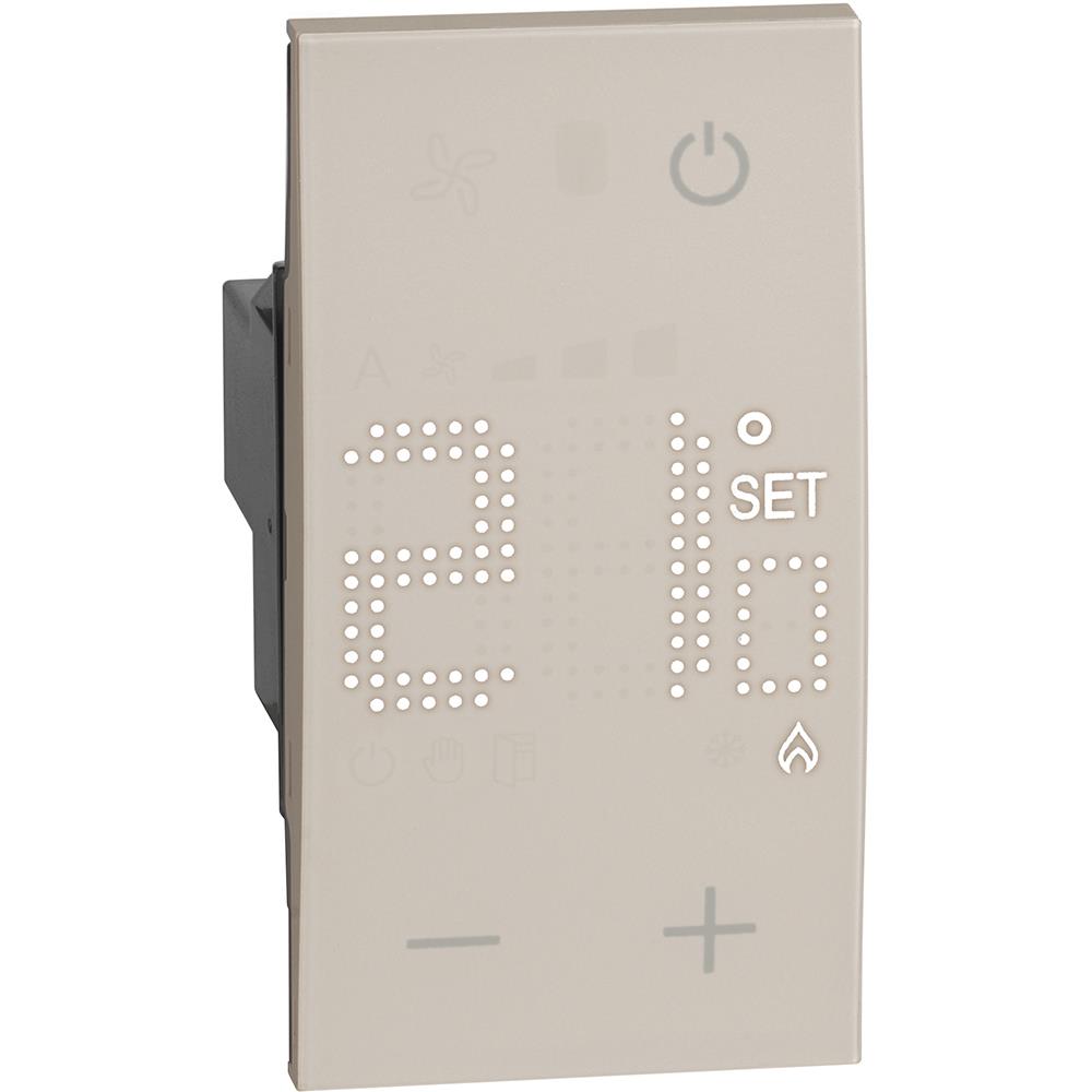KM4441 - Електронен стаен термостат, 230V захранване, 50/60 Hz, пясък 2M Bticino Living now_small