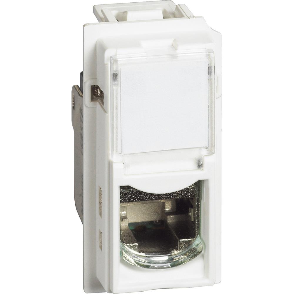 KW4279C6S - RJ45 розетка STP cat6 -  монтаж без инструменти, бял 1M Bticino Living now_small