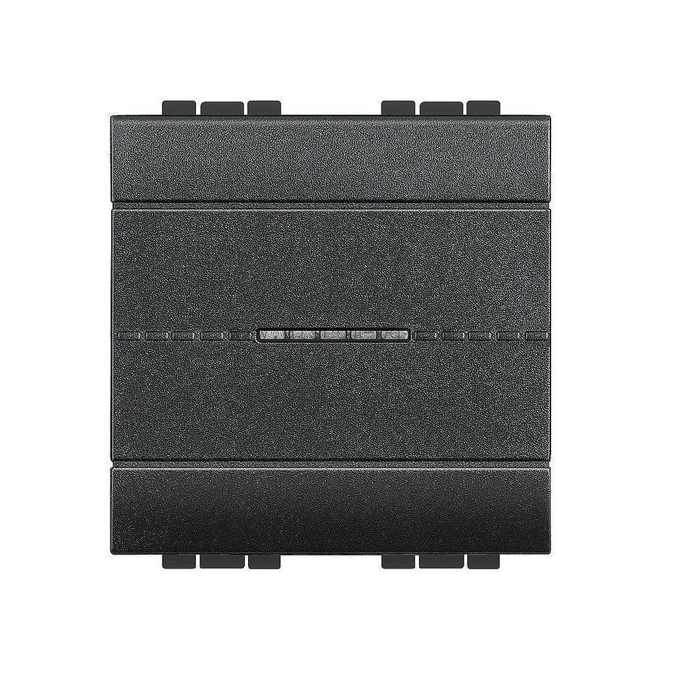 L4055M2AN Еднополюсен бутон 10АХ Антрацит 2М Bticino Living Light