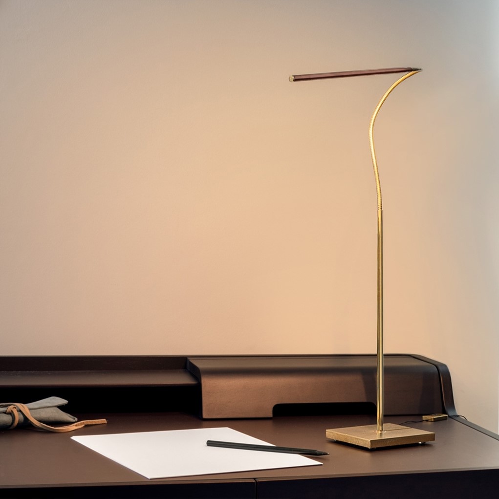 LBR Настолна лампа Lola, LED 3x1W, с димер, brass copper stick, Catellani&Smith_small