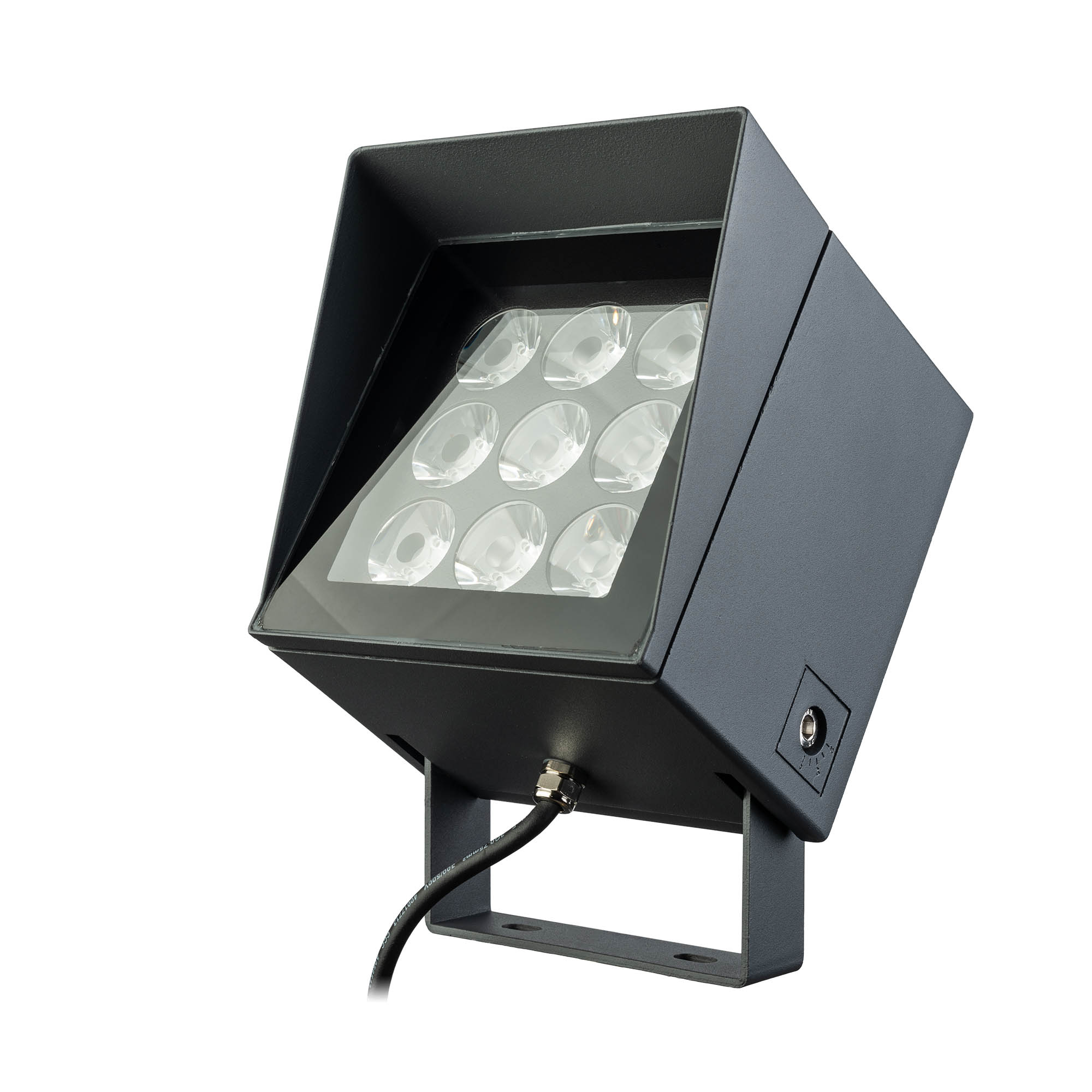 LC04NW4 DG Прожектор XLOCUS, mid power LED, 20W 1690lm 100-240V AC 4000K IP66, dark grey, Arelux