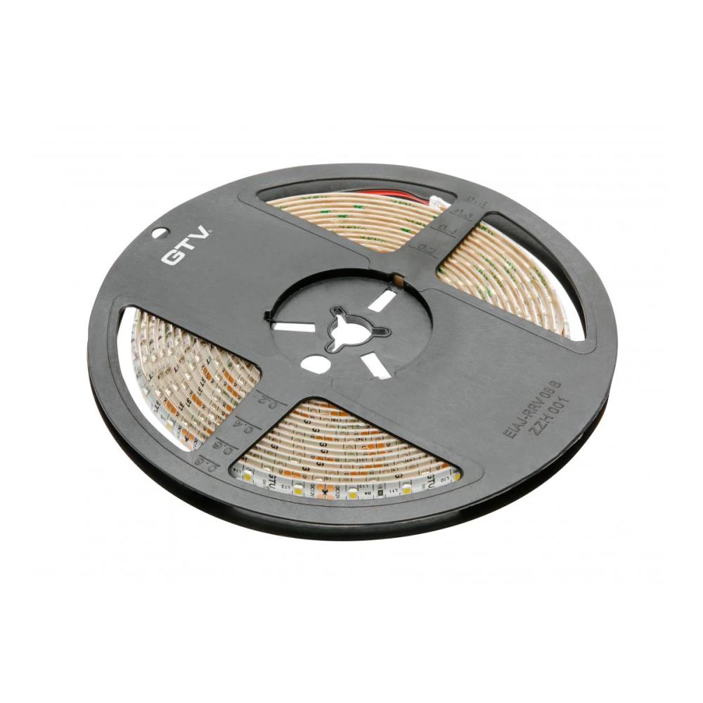 LD-3528-600-65-NE4 LED лента FLASH 12VDC, 48W,4000K, 520lm/m, IP65, 120", 8mm, 120/m, ролка-5m GTV